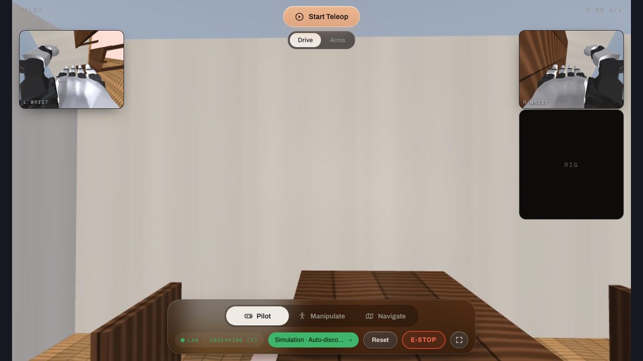 The MABEL browser simulator console